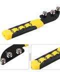 Heavy Duty Stainless Steel Wire Straightener Tool Set For Electrical Projects ergonomic black and yellow handle for crimping tasks.