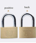 Tough As Nails Keyed Padlock Featuring Heavy Duty Chrome Plated Copper Body And A Reinforced Stainless Steel Shackle showing front and back views.