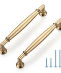 10 Pack Five Inch Champagne Bronze Cabinet Pulls Solid Zinc Alloy For Kitchen Cabinets Dressers Closets And Bathroom Hardware Modern Boss Ready Cabinet Handles For Drawers