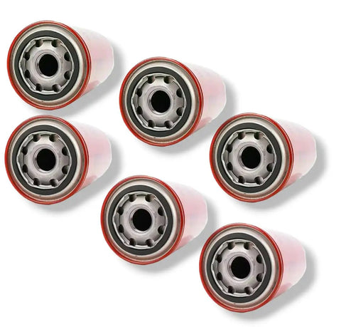 Heavy Duty Spin On Engine Oil Filter Pack Of 6 With Integral Gasket, Keeps Your Dodge Running Smooth, Shields Against Wear Particles