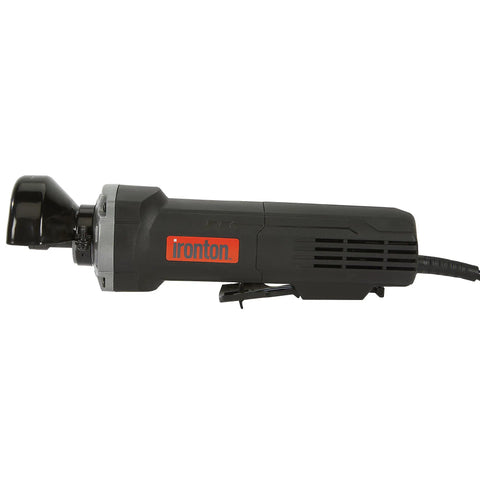 Side view of a Three Inch Electric Cutoff Tool With Six Amp Motor, High Speed Up To 20k RPM, designed for metal cutting and demolition