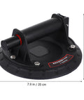 Heavy Duty Glass Suction Cup Vacuum Lifter With Ergonomic Grip Handle Made From Tough Nylon And Rubber For Moving Appliances And Slabs On Flat Surfaces Without Breaking A Sweat Or Straining Your Back, 7.9 in diameter.