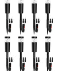8 pack Low Voltage 12V Outdoor Landscape Path Lights With Connectors 5W 500 Lumen Glare Free Warm White LED Bollard Walkway Lights