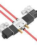 Go-To Electrical Pneumatic Solenoid Valve 4V230-08C 220VAC PT1/4 Port Five Way Three Position Internally Piloted Valve