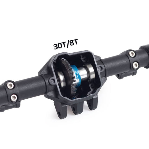 AR44 Front And Rear Nylon Axle Set With Metal Front Reverse Bevel Gear For One Tenth RC Crawler SCX10 II 90046 47 RGT 86100