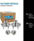 Beefed-Up Wheel Bearing And Hub Kit For 2013 To 2019 Ford Escape And 2015 To 2019 Lincoln MKC includes 2 bearings and 2 hubs.
