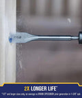 Speedbor Spade Wood Drill Bit 1 Inch By 4 Inch For Fast Holes And Long Life With Chamfered Edges And Blue Groove Parabolic Scoop