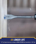 IRWIN Speedbor spade wood drill bit 11/16 in x 6 in held in drill chuck drilling into wood