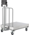 Heavy Duty Mobile Bench Scale NTEP Certified With LED Display 1000 Lb Load By.2 Lb Accuracy mobile scale with wheels and sturdy steel platform