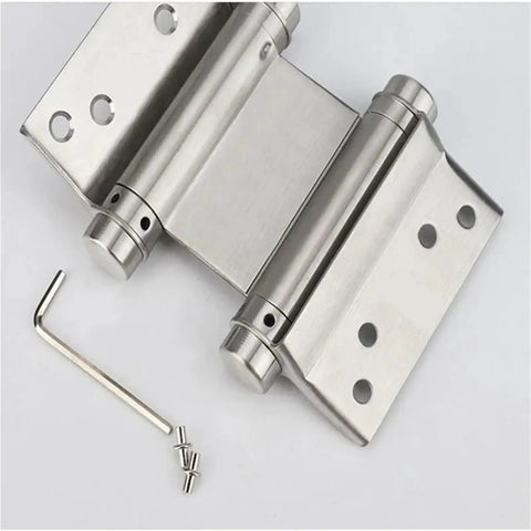 Two Pack Stainless Steel Butt Hinges For Cabinets And Drawers, 3 Inch, Includes Screws, Beefy Door Hinge Set on white background