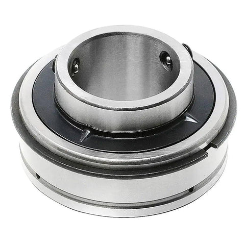 1-7/16 Inch Bore Spherical Insert Bearing With Set Screw Lock, Wide Inner Ring, Standard Duty, 52100 High Carbon Steel For Strong Shaft Fit And Reliable Torque Transmission on white background