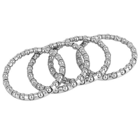 Four Pack 40mm Ball Bearing Cage Kit for Bicycle Crank and Wheel Bearings, Steel Retainer With 20 Balls, fits 33.5mm ID