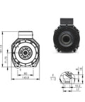 Top Shelf 9 Kilowatt Atc Iso30 Air Cooled Spindle Motor With Automatic Tool Changer For Cnc Woodworking Routers 24000 Rpm dimensions and views
