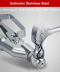 Heavy Duty Airless Paint Spray Gun With Reversible 517 Tip And 3600 PSI Max Pressure showing stainless steel nozzle and handle.