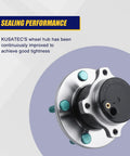 Mazda rear wheel bearing hub assembly with improved sealing performance