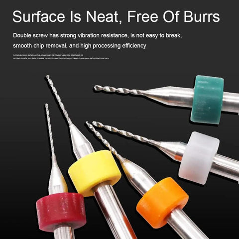 Handy Pin Vise Drill Set For Crafting And Jewelry Making, Tiny Twist Drills For Resin, colored non-slip rubber grip handles