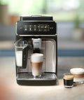 Fully Automatic Espresso Machine With LatteGo Milk System For Pro Grade Silky Froth And 5 Coffee Varieties Intuitive Touch Display