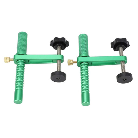Two Pack 19mm Bench Dog Clamps With Quick Release Fast Acting Hold Down For Woodworking All Metal Heavy Duty Clamp Set