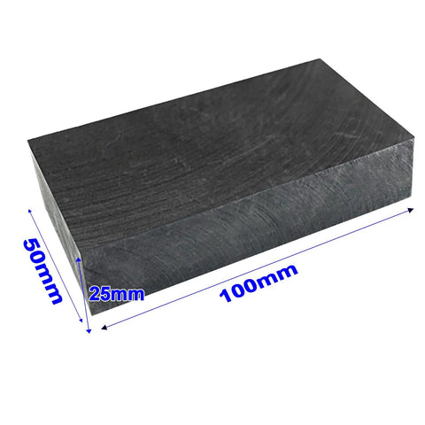 Heavy Duty Graphite Ingot Block 100mm x 50mm x 25mm For Milling Surface Melting And Casting Moulds With 99.9 Percent Purity
