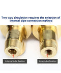Bidirectional High Speed Brass Rotary Joint With Swivel Water Unions For Inner Tube Rotation HS80 Left Thread Durable Easy Install Leak Proof And Industrial Grade brass ends