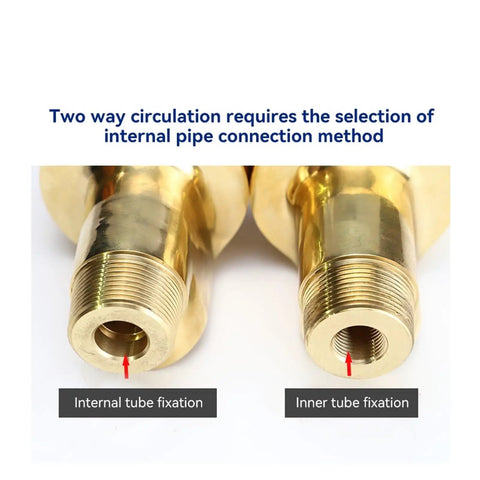 Bidirectional High Speed Brass Rotary Joint With Swivel Water Unions For Inner Tube Rotation HS80 Left Thread Durable Easy Install Leak Proof And Industrial Grade brass ends