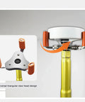 Smoke Detector Removal Tool And Fire Alarm Battery Changer Claw Gripper Head showing universal triangular claw design for removal.