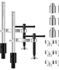 Heavy Duty Welding Fixture Set With T-Handle Clamps And 2 Fixtures Plus 12 Pins For 5/8 Inch Welding Tables, V-Groove Fixturing