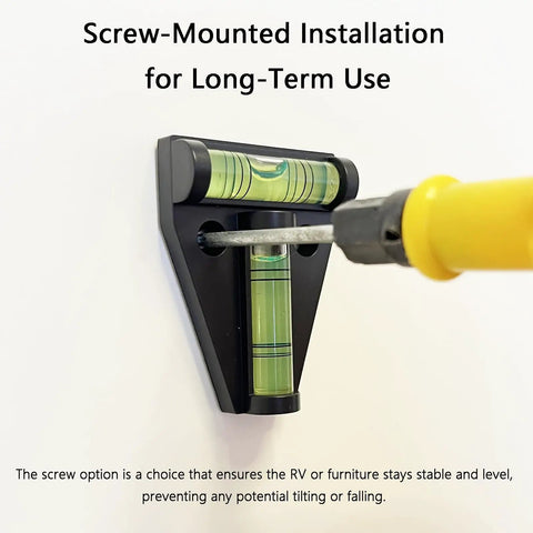 Compact Magnetic RV Bubble Level With Heavy Duty Adhesive Backing Makes Leveling Camper Or Motorhome A Total Breeze Without Drilling Holes Or Any Extra Fuss For Zero Sweat Setups On Every Road Trip