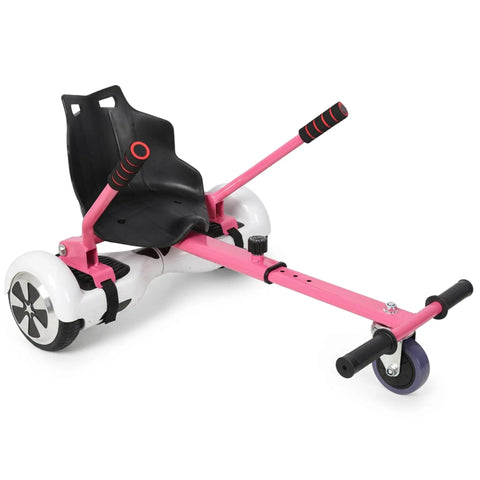 Hoverboard Seat Attachment For Kids And Adults, Adjustable Sturdy Go Kart Frame Fits 6.5, 8, And 10 Inch Hoverboards, Pink