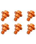 M6x12 Front Fork Guard Bolts for Yamaha YZ Bikes, built tough aluminum screws, bright orange finish, for YZ65 YZ85 YZ125 YZ250 YZ250F YZ450F