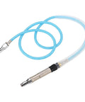 Professional Pencil Die Grinder 70000 RPM Pneumatic Air Polisher hose with braided blue cover and metal fittings.