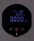 Portable Digital Distance Meter With Magnetic Back For Curved Surfaces 0 To 100 Meters Accuracy 1 Cm Plus Data Storage For 10 Sets, front display