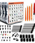 Toyota 1450 Piece Bumper Clips Set For Yaris iA Sedan 2016 2018 Heavy Duty Push Retainers For Door Panel Upholstery Trim Clip Replacement Kit Durable Plastic And Metal Construction, 1450-piece organizer kit