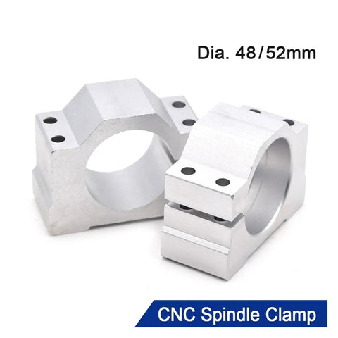 Rock Solid Heavy Duty Plummer Block Bearing Housing For CNC Router Spindle Motor Mount Bracket 48Mm And 52Mm Fits 300W To 600W Units No Fuss Alignment Tight Grip Shop Grade Upgrade Today