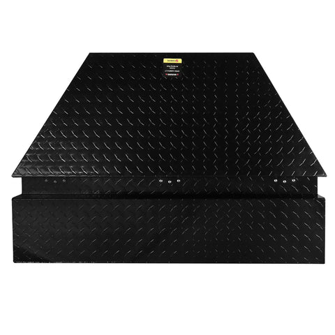 Kickass Security 39 Inch Trailer Tongue Toolbox Lockable Aluminum Tool Chest Features Diamond Plate Construction And Rock Solid Build To Keep Your Gear Secure On Rough Trails