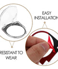 Clear Push Button Switch Protector Guard No Sweat Easy Install Safety Cover with open clear plastic design