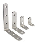 Heavy Duty L Shape Corner Brackets For Wood Furniture And Bedframes Keep Your Carpentry Tight With These Straight Up Stainless Steel 90 Degree Mounts In A Ten Pack designed for simple stress free home repair projects.
