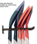 Heavy Duty Wall Mount Garage Hooks 12.4 Inch Long Steel Storage Hangers Rubber Coated Non Slip Up To 50 Lbs Each with tools hanging