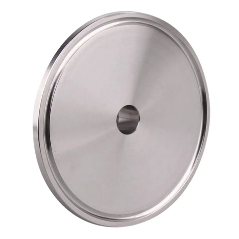 Sanitary Tri Clamp To NPT Female Adapter 1 Quarter Inch NPT Port 3 Inch Tri Clamp Stainless Steel 304 Food Grade Dairy Safe Connector For Beverage And Homebrew Corrosion Resistant Silver, front view