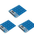 Three Pack TTP229 16 Channel 16 Key Digital Capacitive Touch Sensor Module For DIY Electronics And Microcontroller Builds 2.4 To 5.5 Volts Operating Voltage
