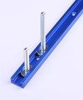 48 Piece T Track Bolts And Knobs Kit For Woodworking Jigs And Fixtures One Quarter Inch By Twenty T Bolts in blue track
