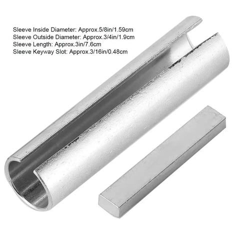 Five Eighth To Three Quarter Inch Engine Shaft Adapter Pulley Bore Reducer Sleeve With Key Heavy Duty Metal Bore Adapter