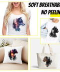 Forest Animal Iron On Transfer 4 Pack For Clothing And DIY Projects Bear Cat Leopard Wolf Heat Transfer Stickers on apparel