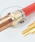 12 Pack One Half Inch Pro Press Fittings for PEX Adapter Copper to PEX B Pipe Lead Free Brass Crimp Couplings for Hot And Cold Water Systems