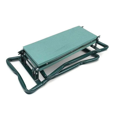 Folded Grab And Go Foldable Garden Kneeler Seat With Two Pocket Tool Bag Pouch And EVA Foam Knee Pad, portable garden stool