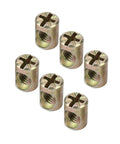 Heavy Duty M6 Furniture Nut Plugs And Cabinet Connectors Pro Grade Kit 30 Durable Fasteners metal nut plugs detail view