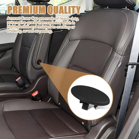 Arm Rest Cover Cap Replacement For 2007 To 2019 Chevy Tahoe Cadillac Escalade Suburban Yukon on rear bucket seat