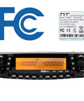 Quad Band Car Ham Radio Transceiver With 50W Power For 2M 6M 10M And 70CM front display and FCC label