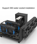 Open Frame ATX Motherboard Rack For DIY PC Builds With Handle, Supports ATX And MATX Motherboards, Fits Up To 256mm Graphics Cards
