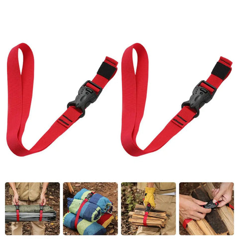 Heavy Duty Outdoor Packing Straps with Quick Release Buckles 1.5m Nylon Luggage Ties for Travel Camping and Gear Bundling Durable Anti Loosening Straps